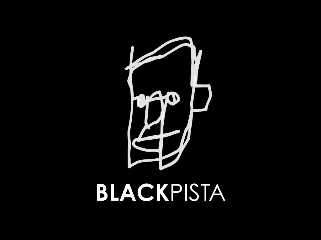 Logo BlackPista blanco