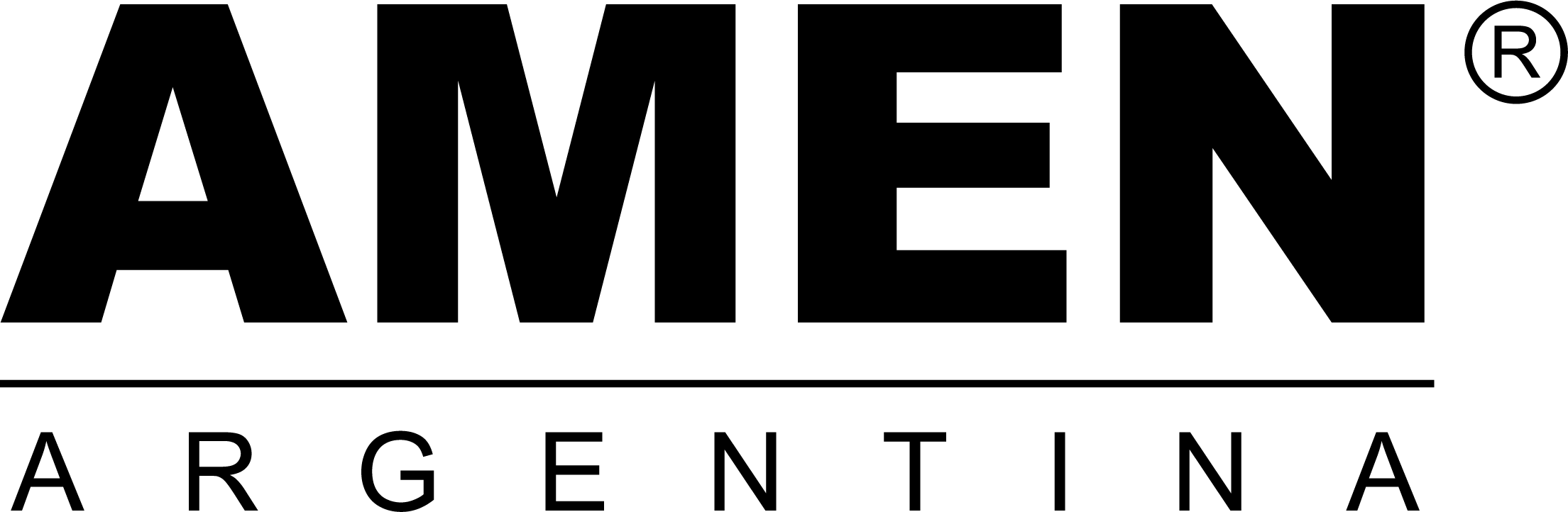 logo amen argentina negro