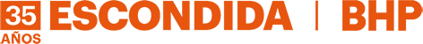 Logo 35 años color naranja